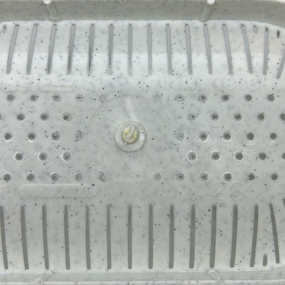 Vintage YAFFA Basic Line White Plastic Hanging Colander Strainer Kitchen Large - Picture 10 of 13